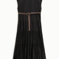 Vestito con cintura e colletto