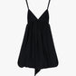 Vestito corto con spalline sottili