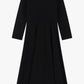Vestito midi con maniche lunghe
