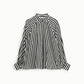 Camicia a righe collo classico maniche lunghe