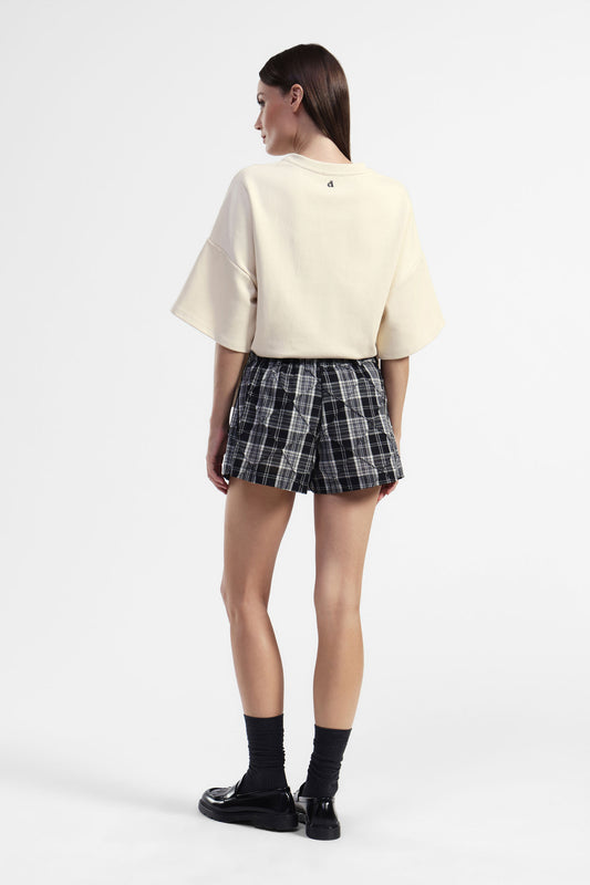 Gonna pantalone a quadri casual