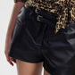 Shorts vita alta con doppia cintura