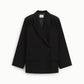 Blazer monopetto con ampi revers e tasche frontali