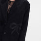 Blazer con bottoni e dettagli fiocco