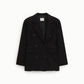 Blazer doppio petto con tasche a filetto
