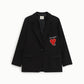 Blazer regular-fit con cuore ricamato