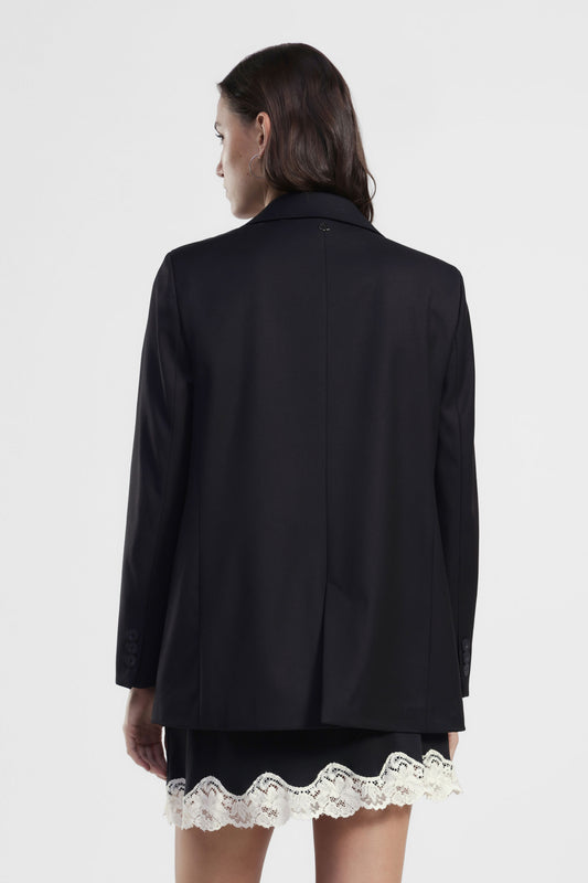 Blazer regular-fit con cuore ricamato