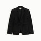 Blazer con cintura in vita e spalle strutturate