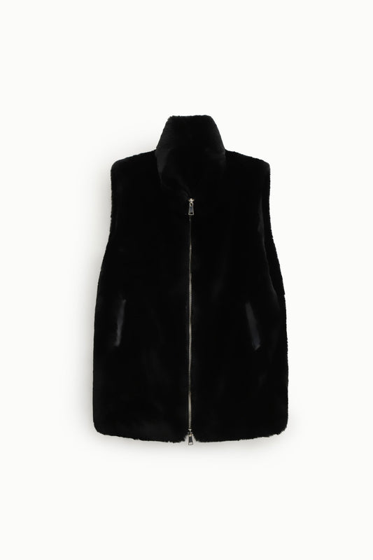 Gilet con cerniera e tasche laterali