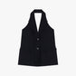 Gilet con spalle scoperte e tasche