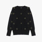 Pullover girocollo con applicazioni