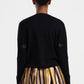 Pullover girocollo con applicazioni