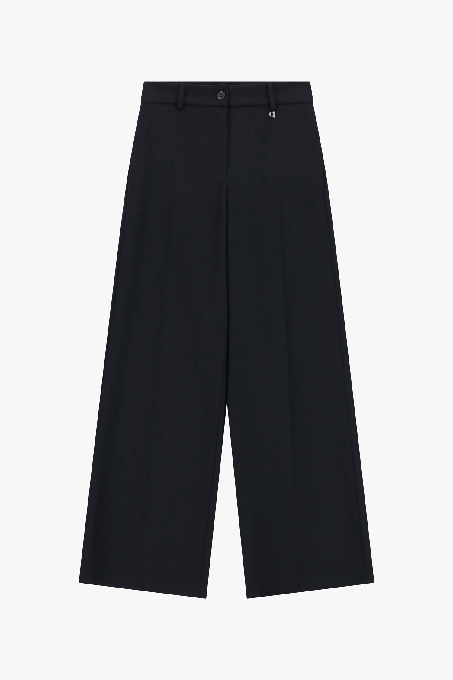 Pantaloni palazzo vita alta con gamba ampia