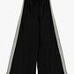 Trousers palazzo con banda laterale e vita alta