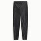 Trousers skinny fit vita alta effetto pelle