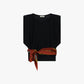 Top regular fit con cintura foulard fantasia