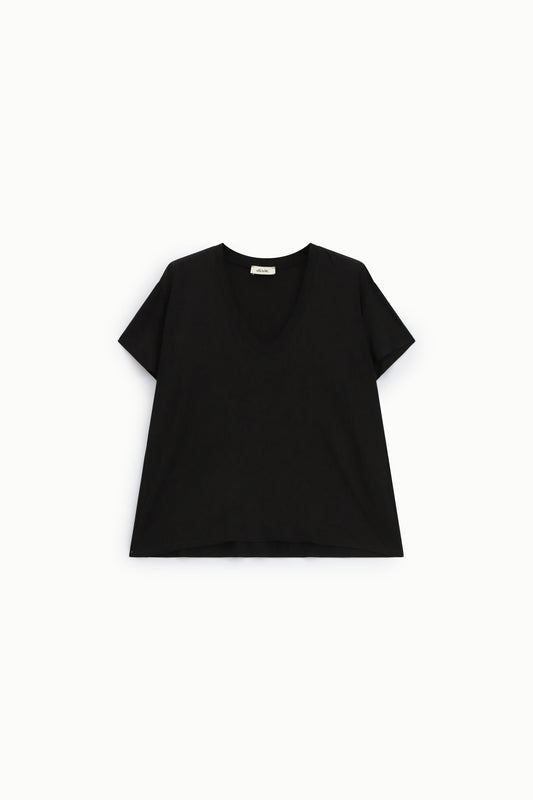 T-shirt scollo a v vestibilità morbida
