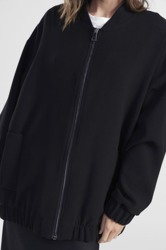 Bomber fit regular con tasche laterali