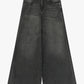 Jeans a gamba ampia con vita alta