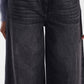 Jeans a gamba ampia con vita alta