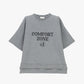 T-shirt ampia con stampa testo