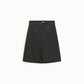 Shorts a righe con dettaglio bottone e tasche