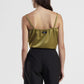 Shorts a righe con dettaglio bottone e tasche