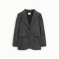 Blazer regular fit con tasche a patta