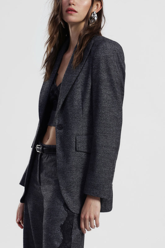 Blazer regular fit con tasche a patta