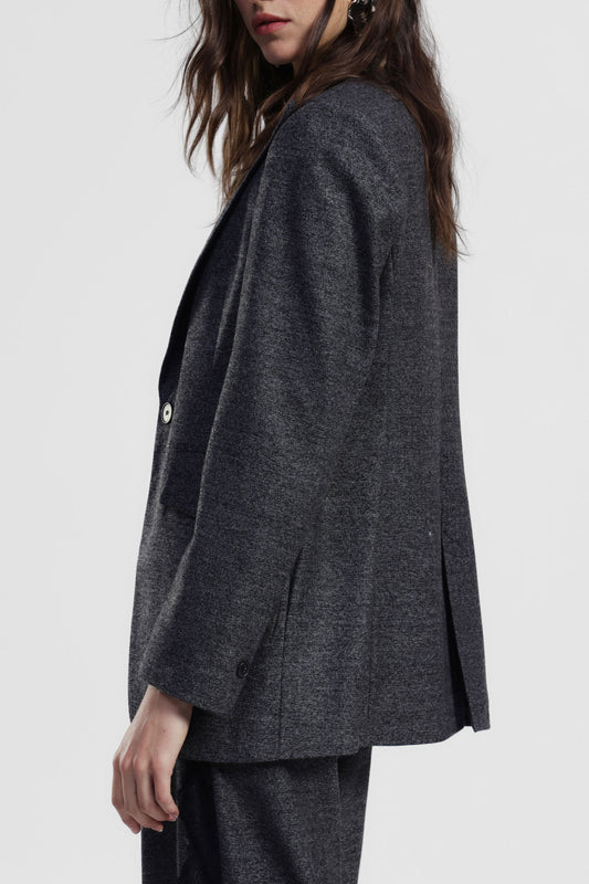 Blazer regular fit con tasche a patta