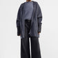 Cappotto oversize cappuccio e zip