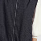 Gilet con zip e fondo arricciato