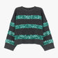 Maglione a righe con paillettes brillanti