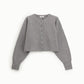 Cardigan con bottoni e maniche ampie