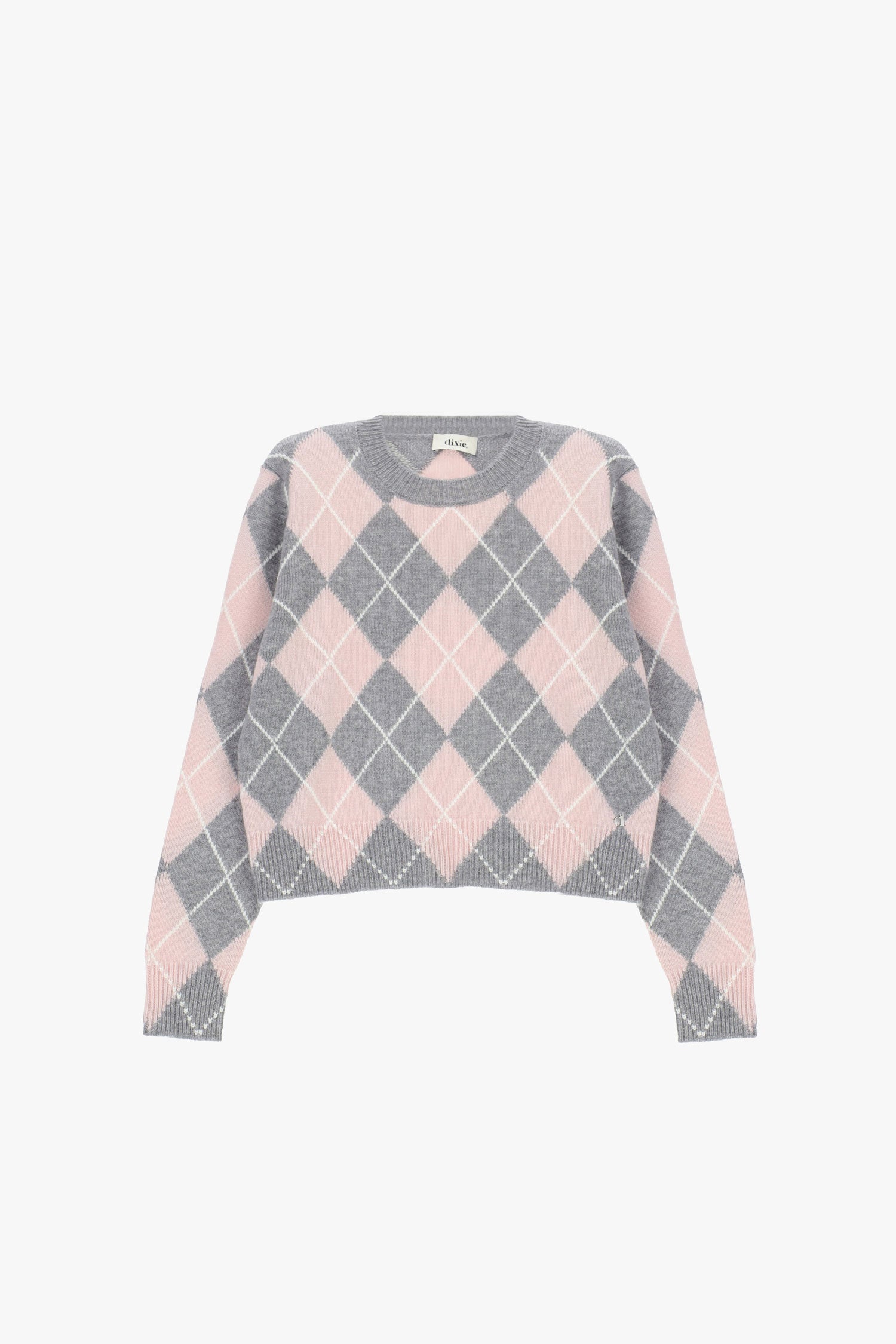 Maglione girocollo con motivo argyle e fit regolare