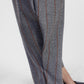 Trousers sartoriali a righe con pince e vita alta