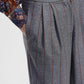 Trousers sartoriali a righe con pince e vita alta