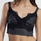 Top corto con spalline e bordo in pizzo