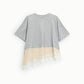 T-shirt con fondo asimmetrico e dettaglio pizzo