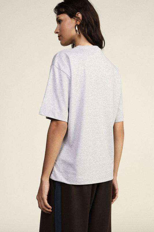 T-shirt girocollo stampa frontale relax fit