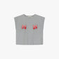T-shirt con decorazioni a fiocco