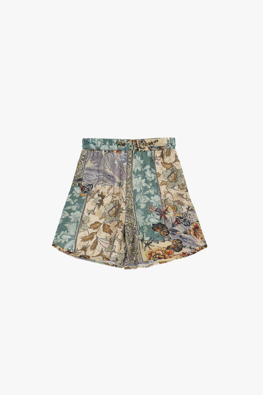 Shorts regular-fit fantasia floreale stampa mista