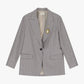 Blazer con motivo e dettaglio spille