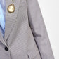Blazer con motivo e dettaglio spille
