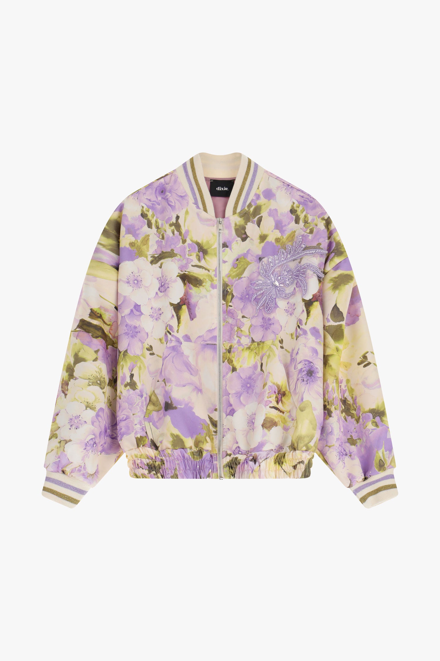 Giacca bomber fantasia floreale