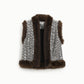 Gilet senza maniche con dettagli in eco-pelliccia