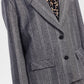 Blazer a righe con bottoni