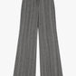 Pantaloni a righe a gamba ampia