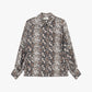 Camicia stampa serpente maniche lunghe