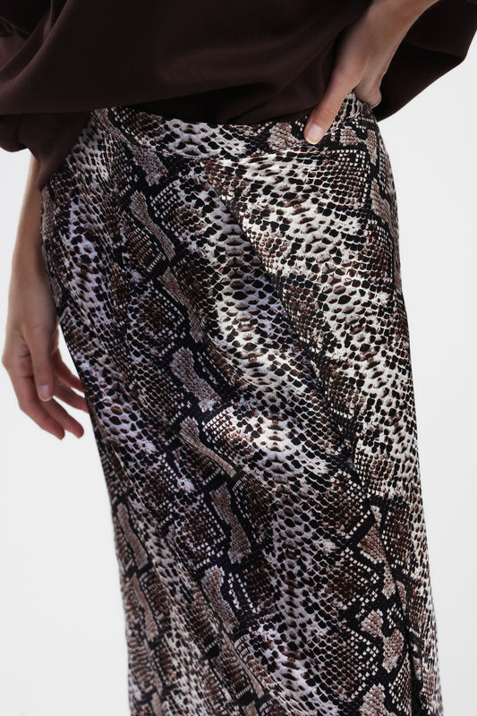 Gonna lunga stampa animale